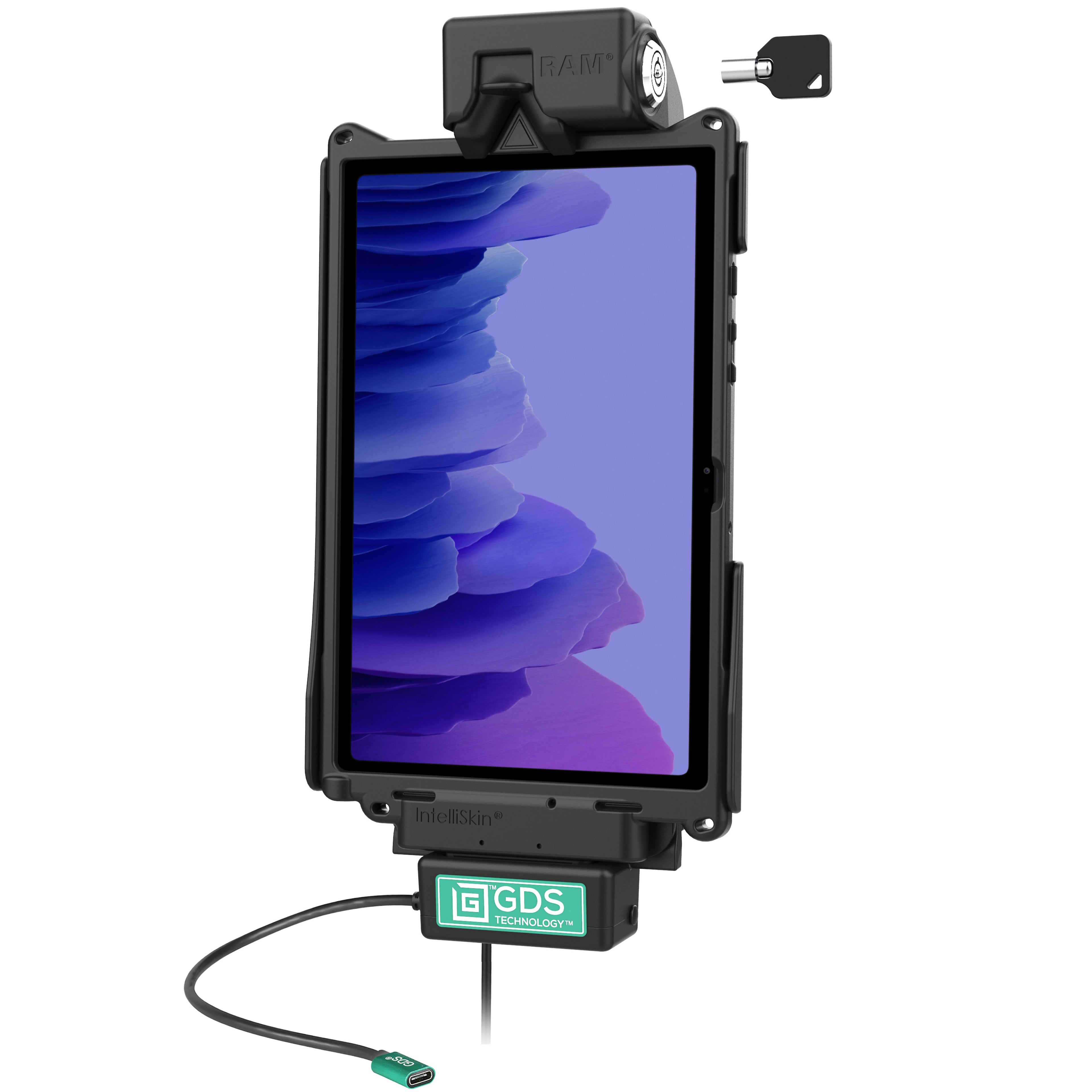 RAM-GDS-DOCKLF-SAM75CPU:RAM-GDS-DOCKLF-SAM75CPU_1:Locking GDS® Cool-Dock™ for Samsung Tab A7 10.4