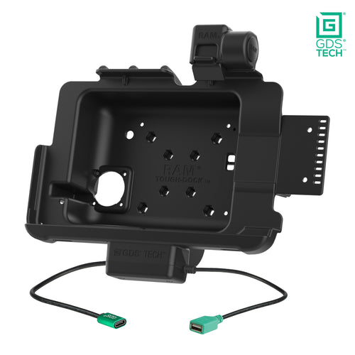RAM-GDS-DOCKNLL-ZE21PDU:RAM-GDS-DOCKNLL-ZE21PDU_1:GDS® Power + Data Dock with Latch for Zebra ET401 & ET4x 10"