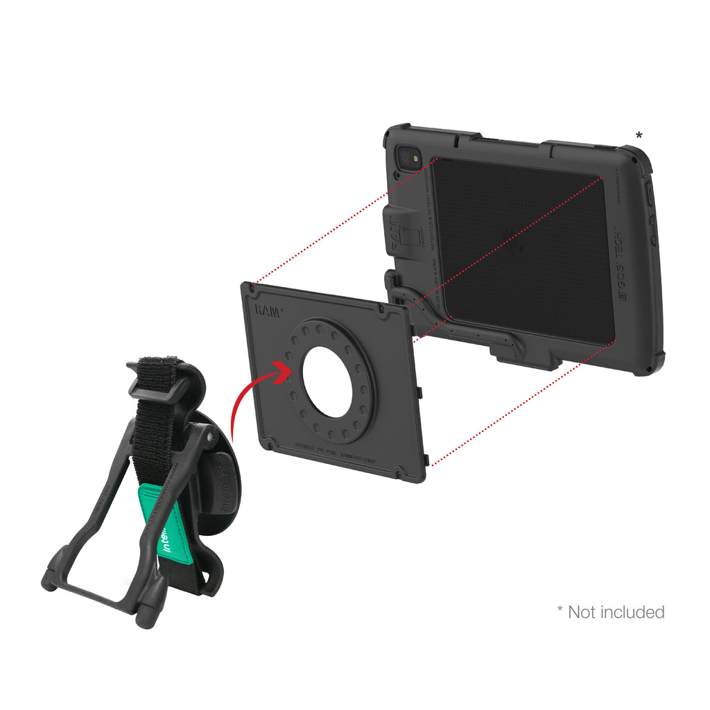 RAM-GDS-HS1-ZE21U:RAM-GDS-HS1-ZE21U_1:GDS® Hand-Stand™ for Zebra ET4x 10” Enterprise Tablet
