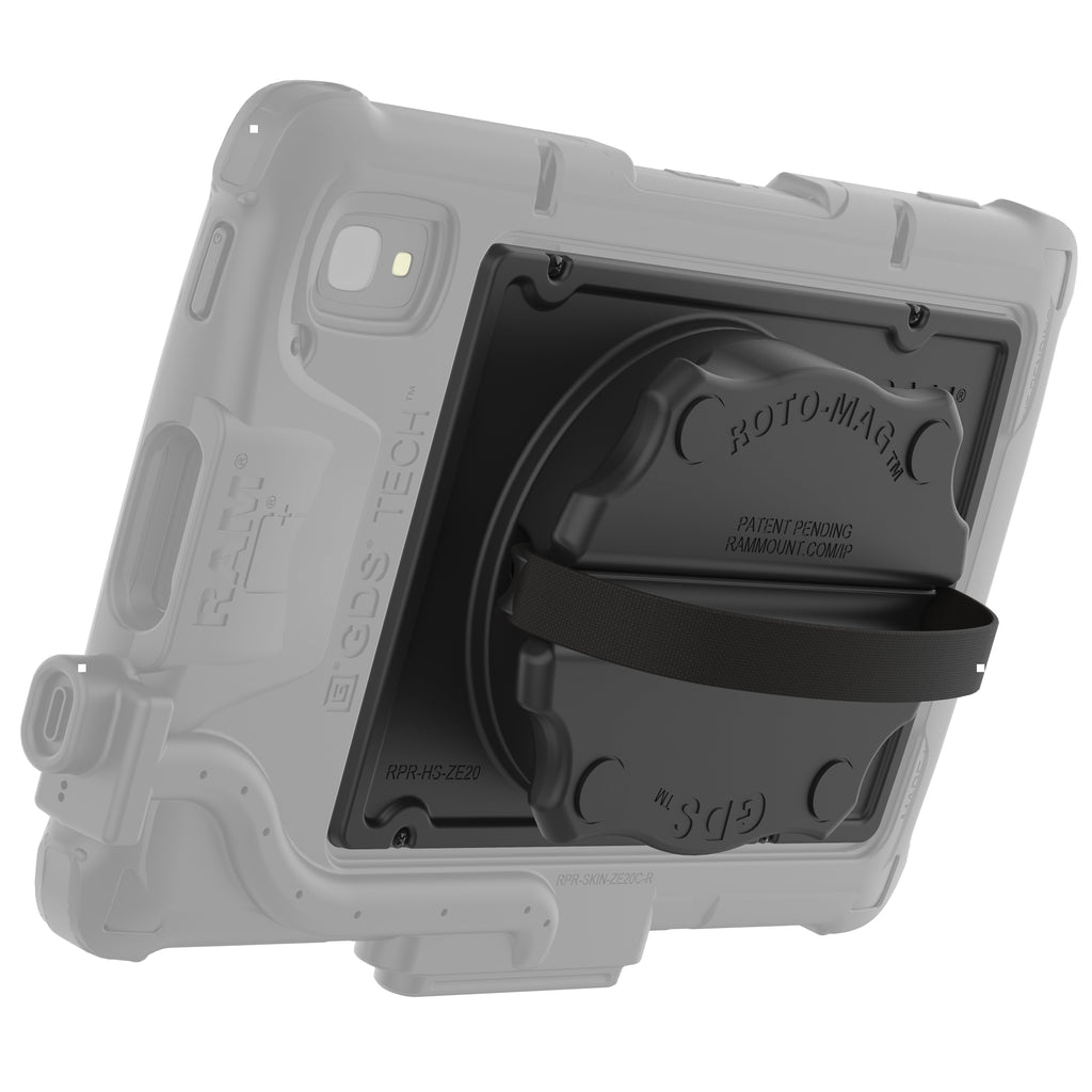 RAM-GDS-ROTO2-ZE20U:RAM-GDS-ROTO2-ZE20U_1:GDS® Roto-Mag™ 3-in-1 Grip Handle Accessory for Zebra ET4x 8” Tablet