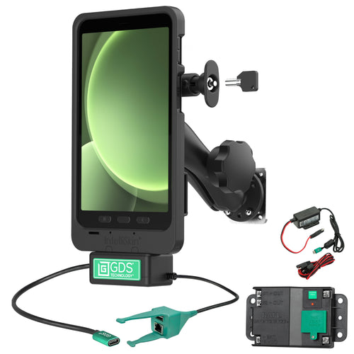RAM-GDS-SAM93TCD-U4-V21C-SWT1:RAM-GDS-SAM93TCD-U4-V21C-SWT1_1:GDS® Uni-Conn™ Locking Thin-Case™ Vehicle Kit for Samsung Ta...