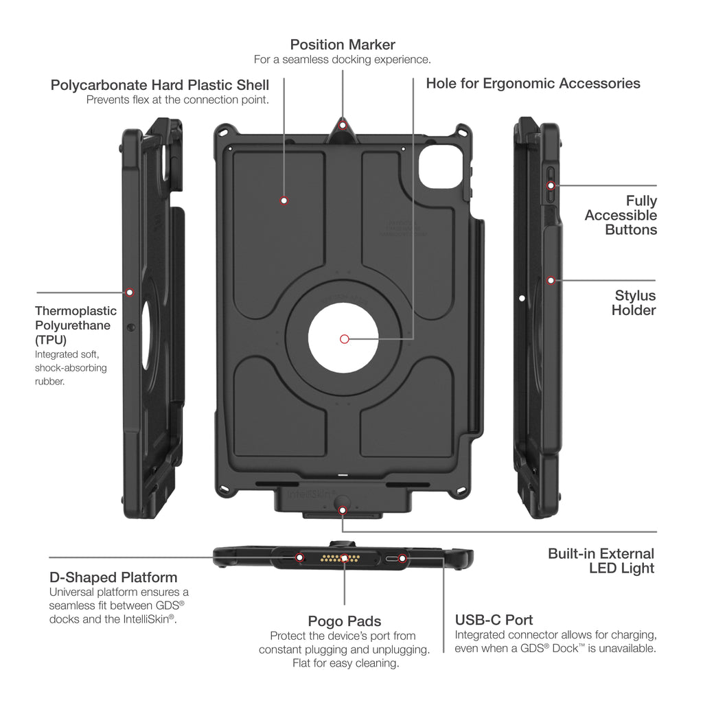 RAM-GDS-SKIN-AP32-NG-LED:RAM-GDS-SKIN-AP32-NG-LED_1:IntelliSkin® Next Gen with LED iPad Pro 11 1-4 Gen, Air 11" (M2 & M3)