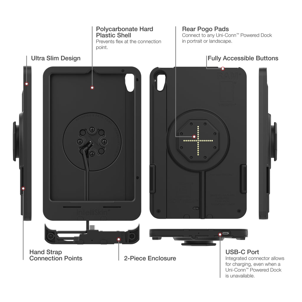 RAM-GDS-SKIN-AP36-TCB:RAM-GDS-SKIN-AP36-TCB_1:IntelliSkin® Thin-Case™ for iPad mini (A17 Pro) & mini 6 Rear Pogo Pads