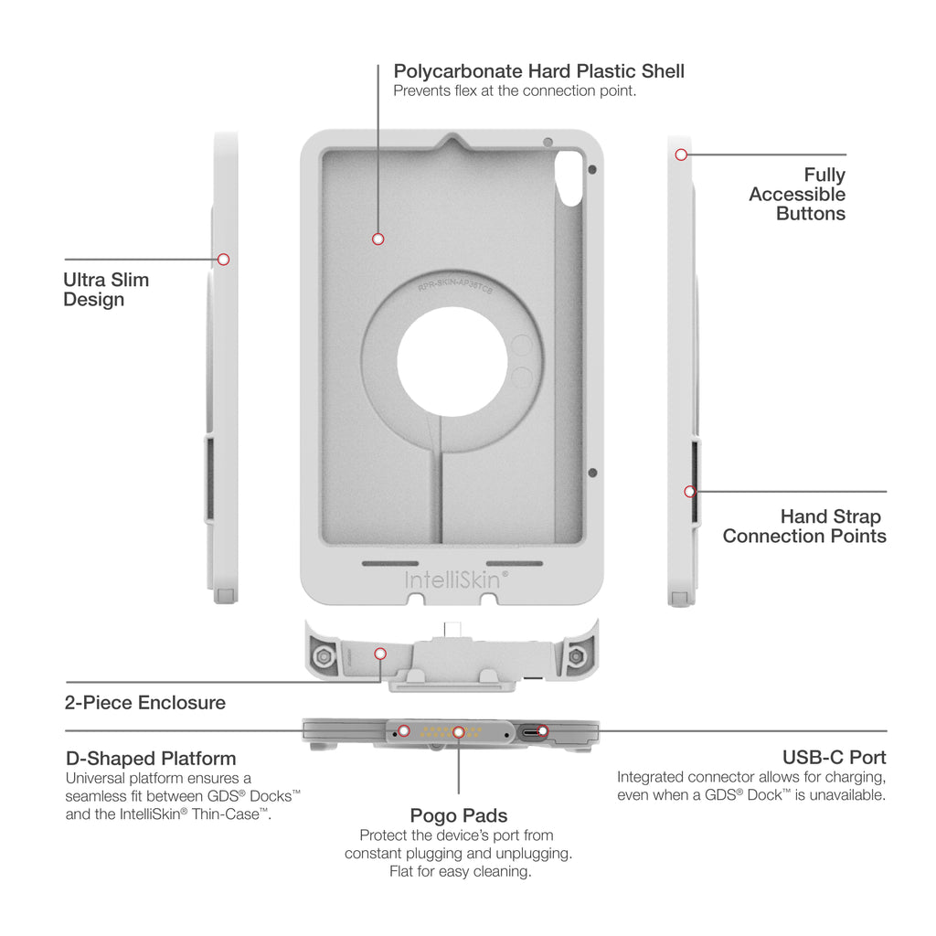 RAM-GDS-SKIN-AP36-TCD-GRY:RAM-GDS-SKIN-AP36-TCD-GRY_1:IntelliSkin® Thin-Case™ for Apple iPad mini (A17 Pro) & mini 6 - Gray
