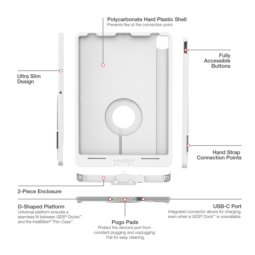 RAM-GDS-SKIN-AP37-TCD-GRY:RAM-GDS-SKIN-AP37-TCD-GRY_1:IntelliSkin® Thin-Case™ for Apple iPad Pro 12.9 3rd - 5th Gen - Gray