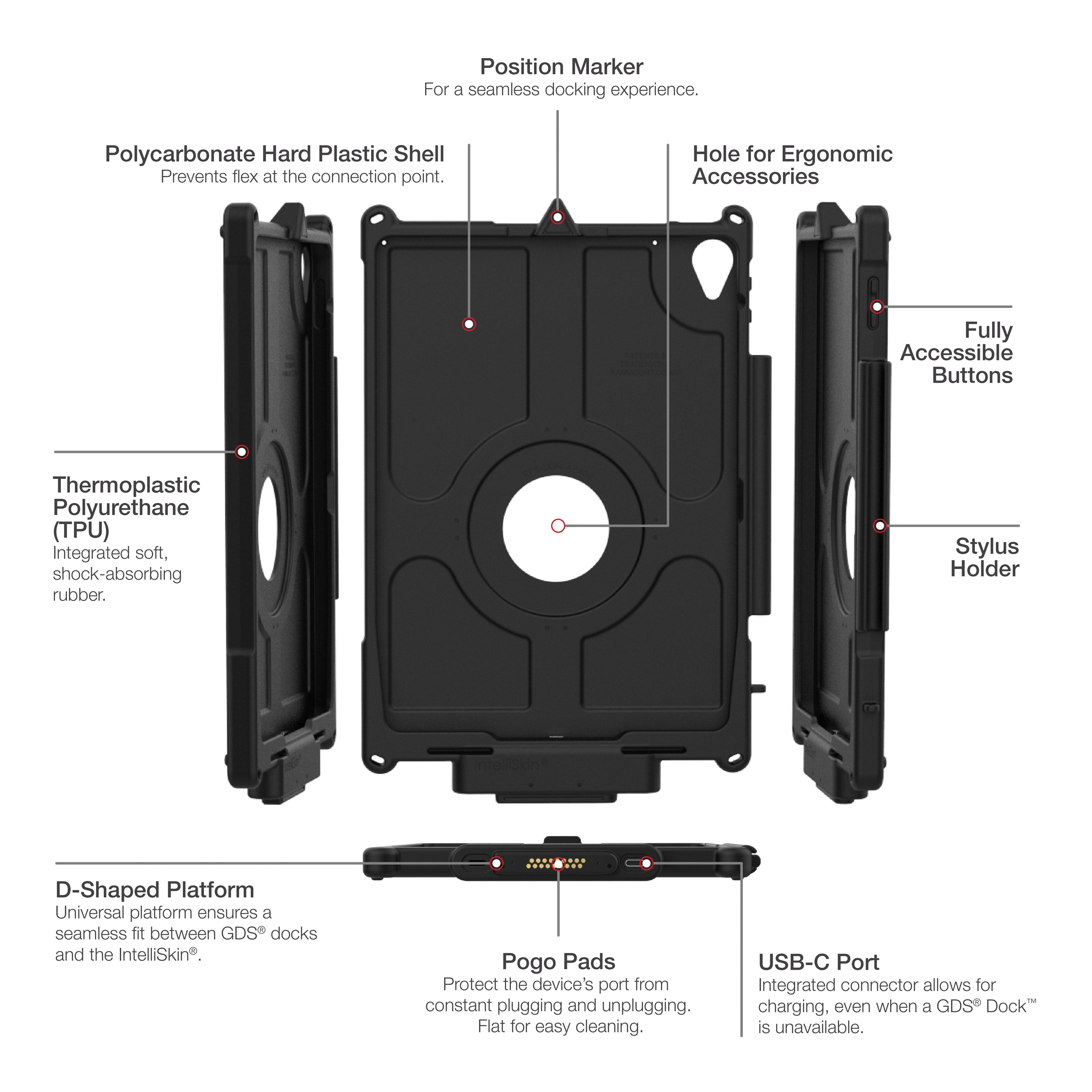 RAM-GDS-SKIN-AP40-NG:RAM-GDS-SKIN-AP40-NG_1:IntelliSkin® Next Gen for Apple iPad 10th & 11th Gen