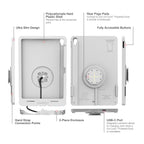RAM-GDS-SKIN-AP40-TCB-GRY:RAM-GDS-SKIN-AP40-TCB-GRY_1:IntelliSkin® Thin-Case™ for iPad 10th & 11th Gen (Rear Pogo Pads) - ...