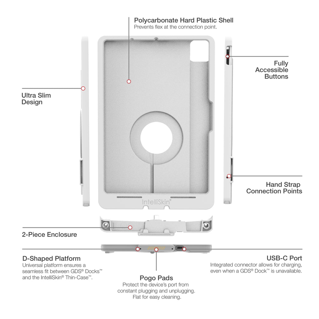 RAM-GDS-SKIN-AP45-M2-TCD-GRY:RAM-GDS-SKIN-AP45-M2-TCD-GRY_1:IntelliSkin® Thin-Case™ for iPad Air 11 (M2 & M3) - Gray