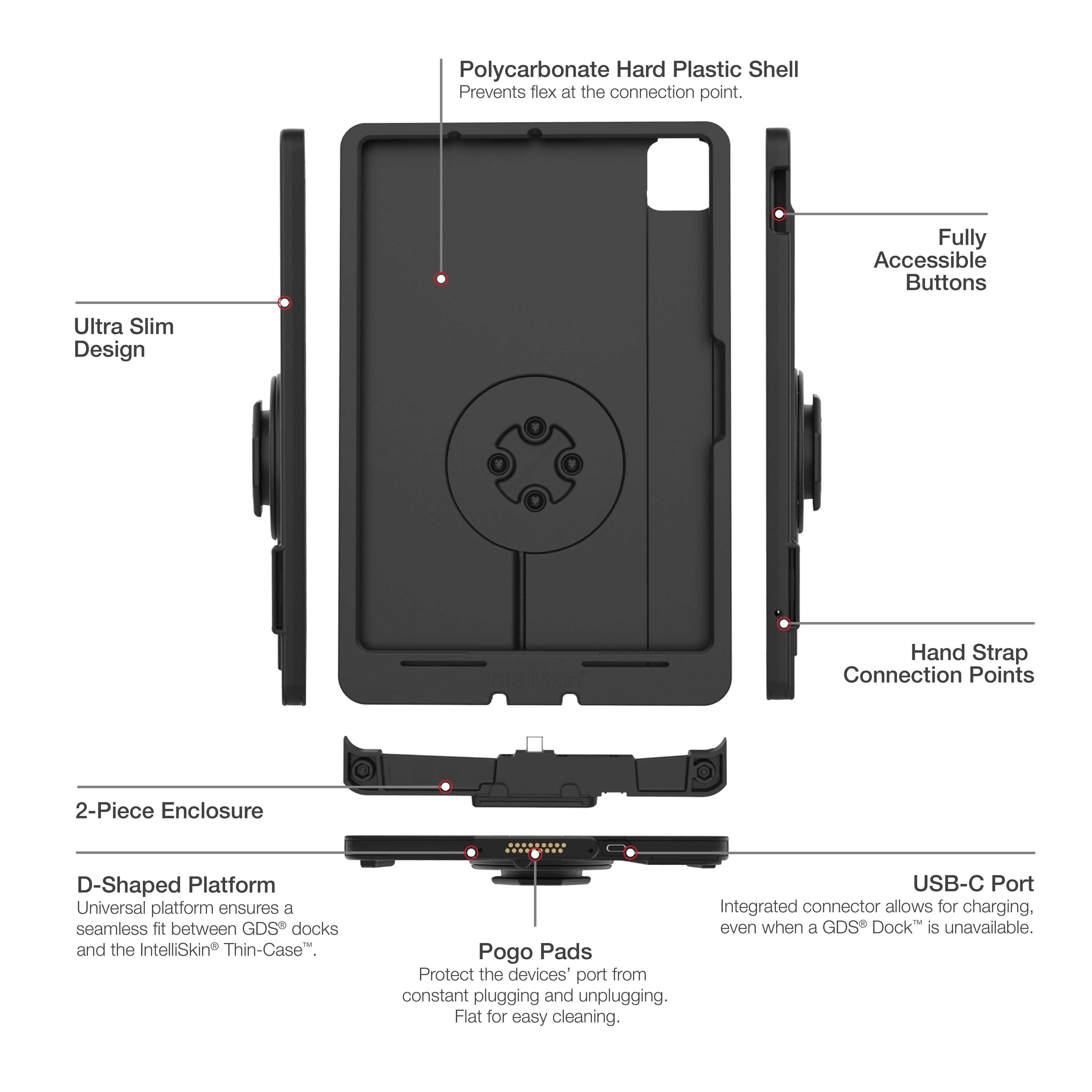 RAM-GDS-SKIN-AP45-M2-TCD:RAM-GDS-SKIN-AP45-M2-TCD_1:IntelliSkin® Thin-Case™ for iPad Air 11 (M2 & M3)