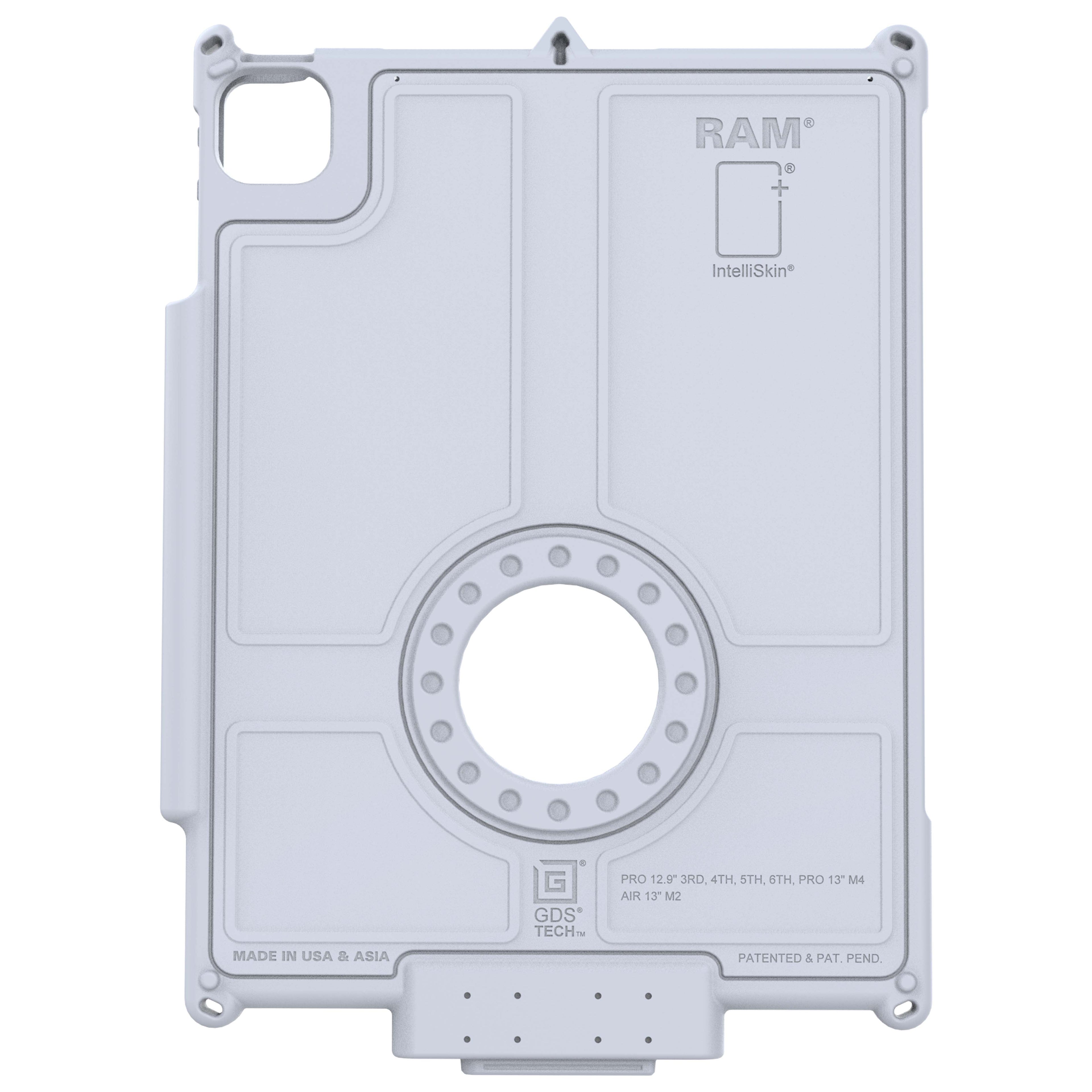 RAM-GDS-SKIN-AP47-NG-GRY:RAM-GDS-SKIN-AP47-NG-GRY_1:IntelliSkin® Next Gen for iPad Pro 13 (M4), Air 13 & Pro 12.9 - Gray