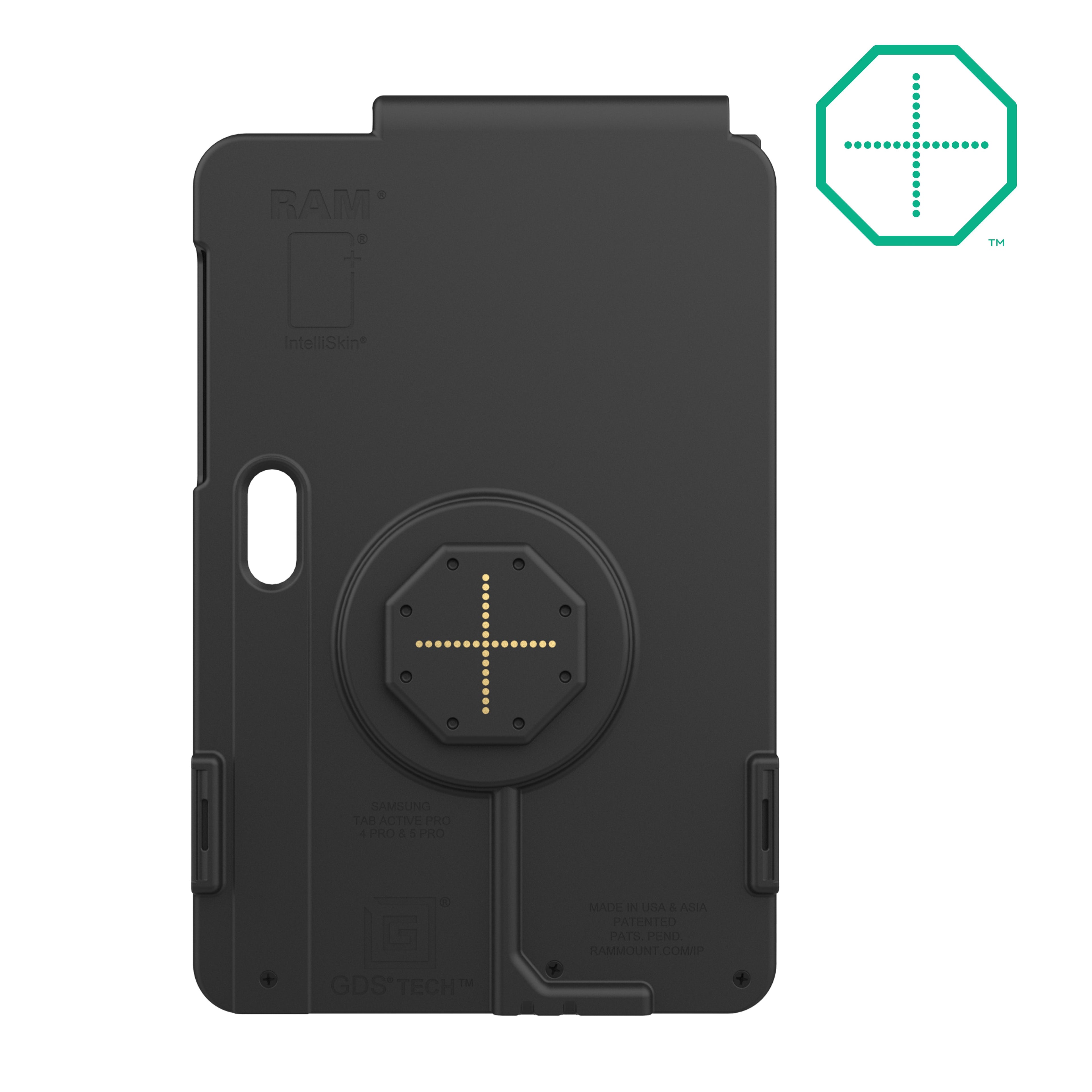 RAM-GDS-SKIN-SAM100-TCB:RAM-GDS-SKIN-SAM100-TCB_1:IntelliSkin® Thin-Case™ for Tab Active5 Pro & 4 Pro (Rear Pogo Pads)