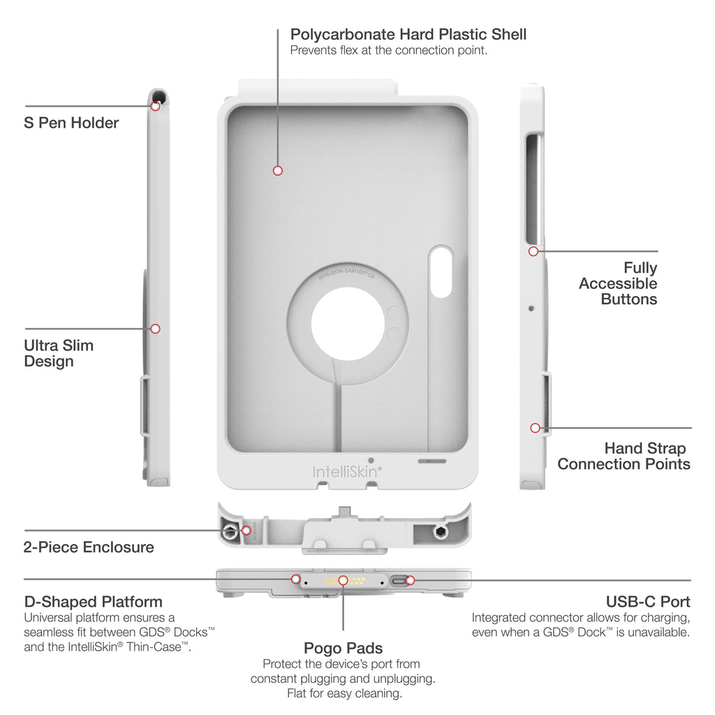 RAM-GDS-SKIN-SAM100-TCD-GRY:RAM-GDS-SKIN-SAM100-TCD-GRY_1:IntelliSkin® Thin-Case™ for Samsung Tab Active5 Pro & 4 Pro - Gray