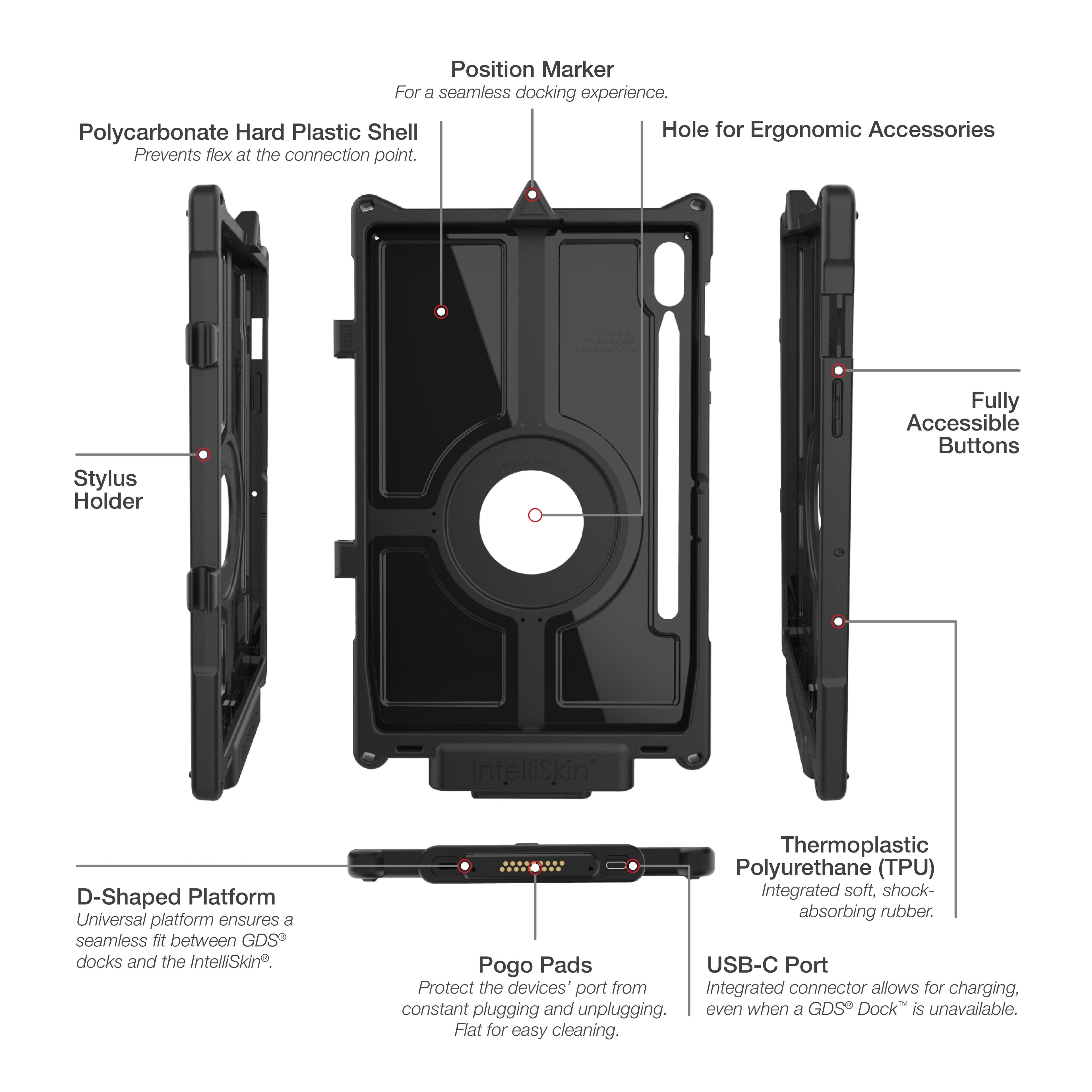 RAM-GDS-SKIN-SAM76-NG:RAM-GDS-SKIN-SAM76-NG_1:IntelliSkin® Next Gen for Samsung Tab S7 11" SM-T870