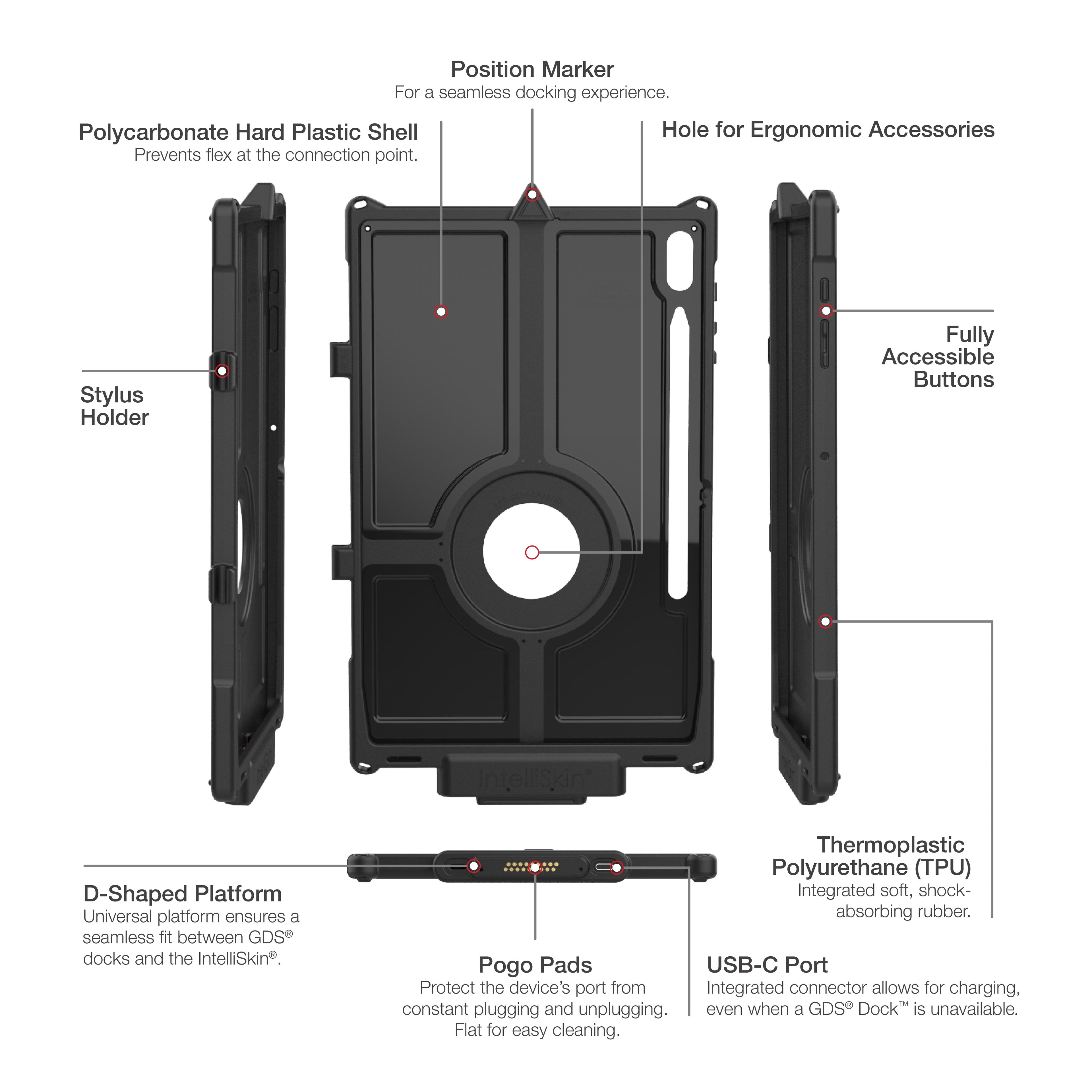 RAM-GDS-SKIN-SAM78-NG:RAM-GDS-SKIN-SAM78-NG_1:IntelliSkin® Next Gen for Samsung Tab S8+, S7+ & S7 FE 12.4"