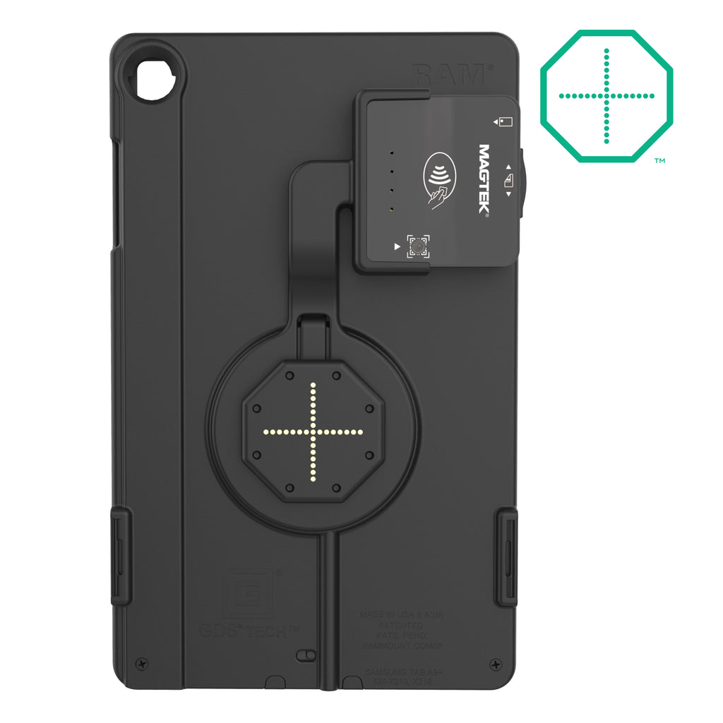 RAM-GDS-SKIN-SAM88-1-TCB-C:RAM-GDS-SKIN-SAM88-1-TCB-C_1:IntelliSkin® Thin-Case™ for Samsung Tab A9+/A11+ & MagTek Module