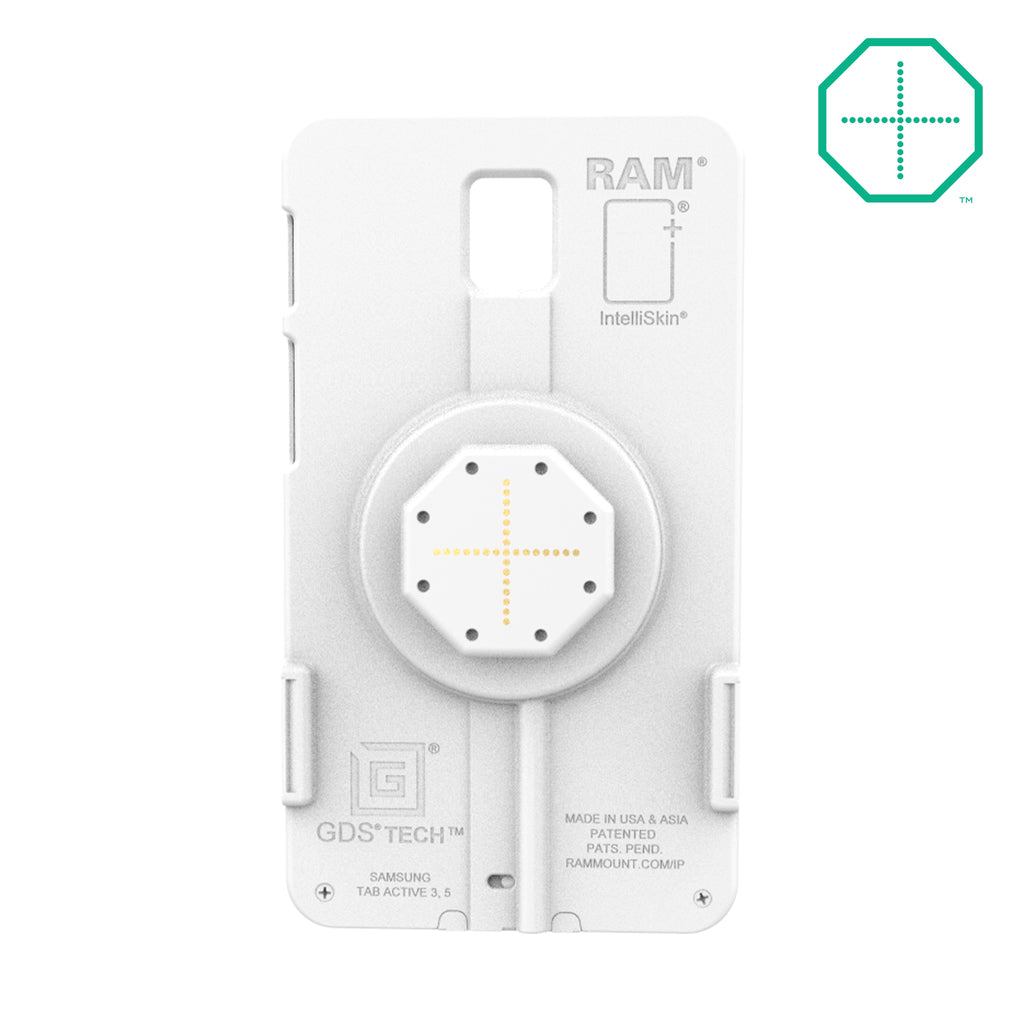RAM-GDS-SKIN-SAM93-TCB-GRY:RAM-GDS-SKIN-SAM93-TCB-GRY_1:IntelliSkin® Thin-Case™ for Tab Active5 & 3 (Rear Pogo Pads) - Gray