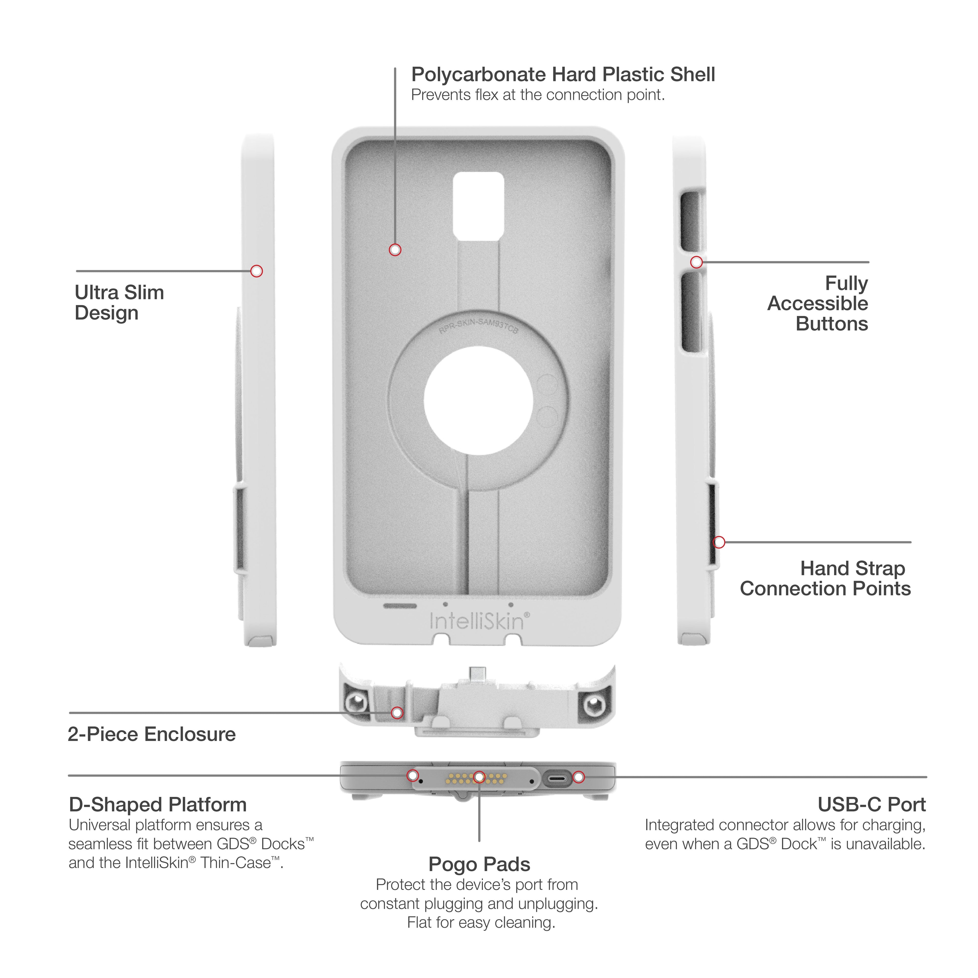 RAM-GDS-SKIN-SAM93-TCD-GRY:RAM-GDS-SKIN-SAM93-TCD-GRY_1:IntelliSkin® Thin-Case™ for Tab Active5 & 3 - Gray