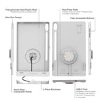 RAM-GDS-SKIN-SAM96-TCB-GRY:RAM-GDS-SKIN-SAM96-TCB-GRY_1:IntelliSkin® Thin-Case™ for Tab S10+, S9+ & S9 FE+ (Rear Pads) - Gray
