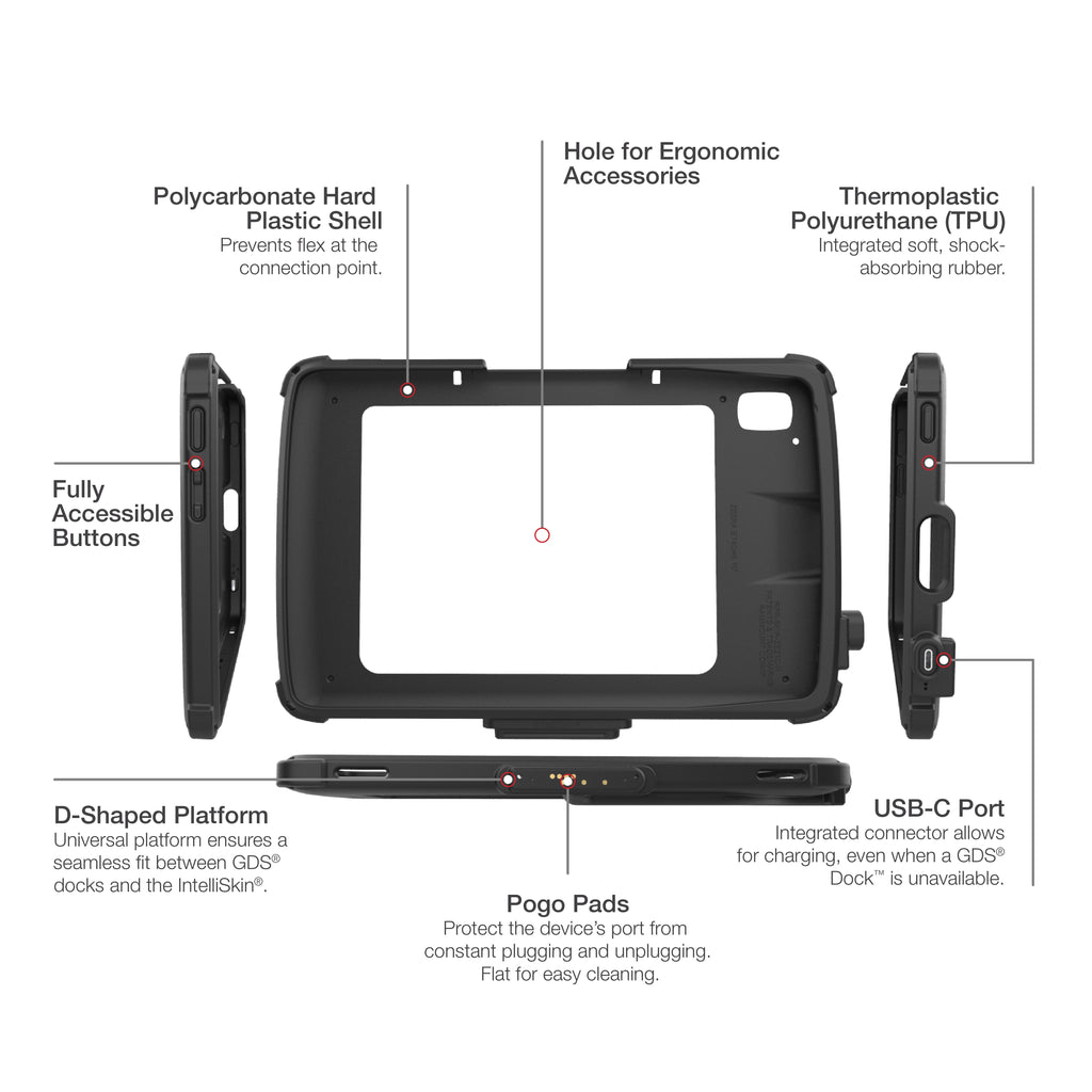 RAM-GDS-SKIN-ZE21C-NG:RAM-GDS-SKIN-ZE21C-NG_1:IntelliSkin® Next Gen for Zebra ET4x 10" Enterprise Tablet