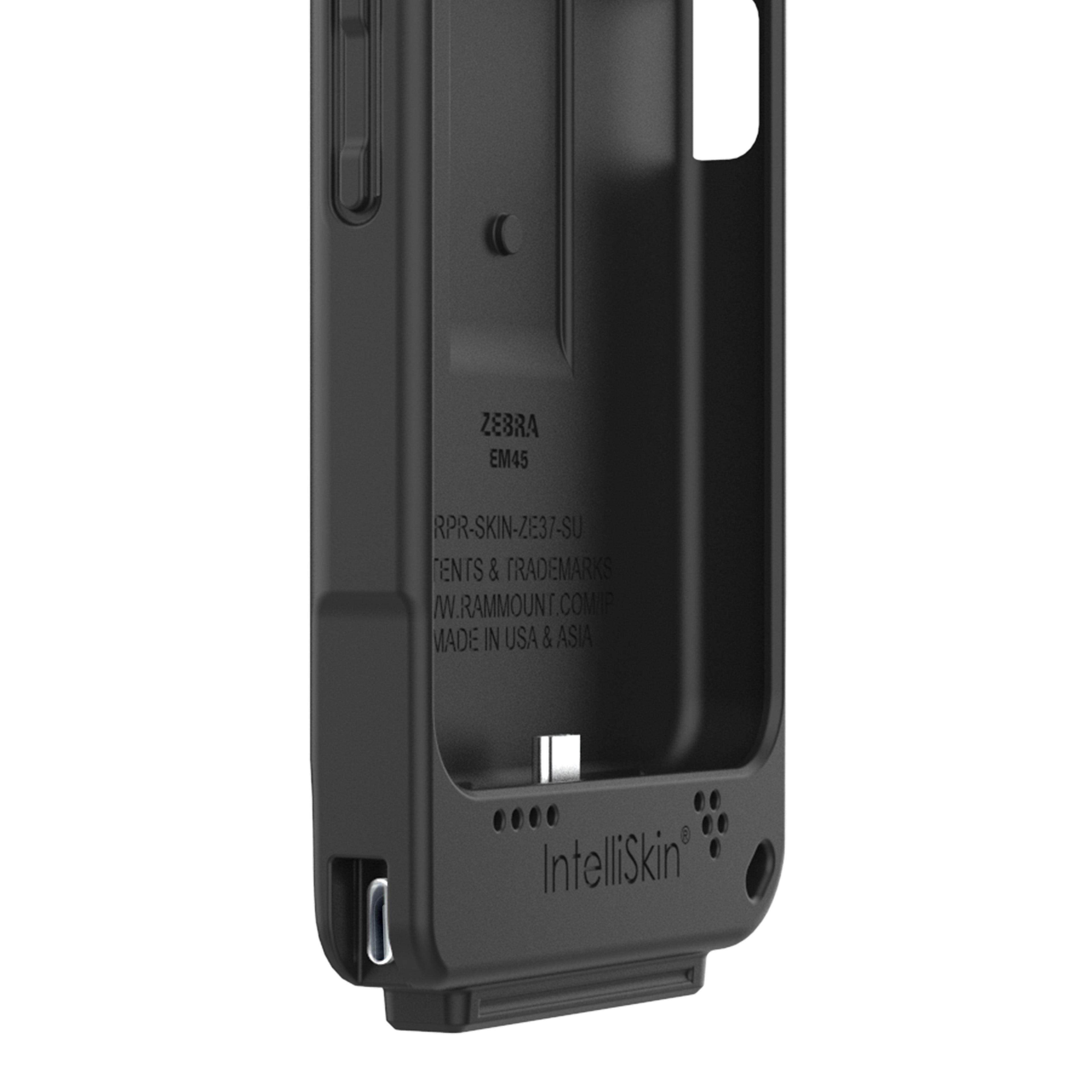 RAM-GDS-SKIN-ZE37-C-NC:RAM-GDS-SKIN-ZE37-C-NC_1:IntelliSkin® for Zebra EM45 with External USB-C Port - No Belt Clip