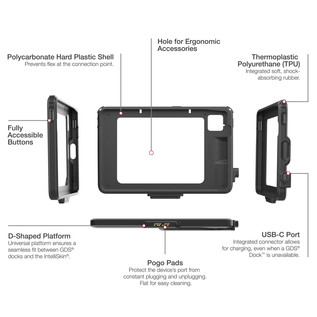 RAM-GDS-SKIN-ZE43-NG:RAM-GDS-SKIN-ZE43-NG_1:IntelliSkin® Next Gen for Zebra ET401 10" Enterprise Tablet