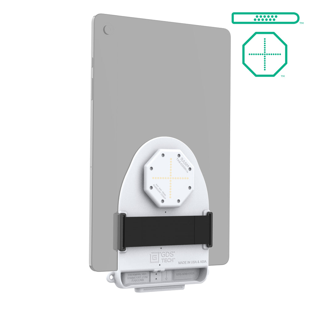 RAM-GDS-TABC-B1DB-GRY:RAM-GDS-TABC-B1DB-GRY_1:GDS® Tab-Conn™ for Tablets Without Case (D Shape & Rear Pads) - Gray