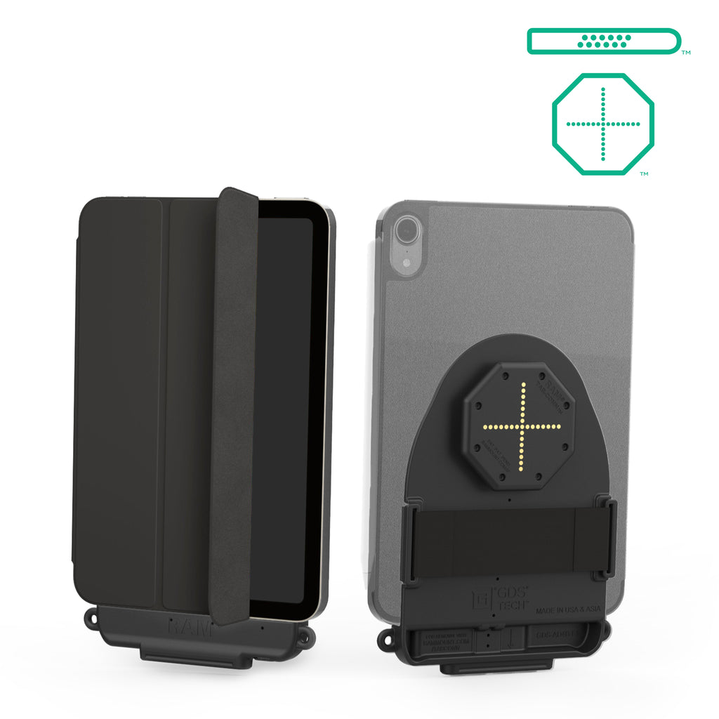 RAM-GDS-TABC-F1DB:RAM-GDS-TABC-F1DB_1:GDS® Tab-Conn™ for Folio Style Cases (D Shape & Rear Pogo Pads)