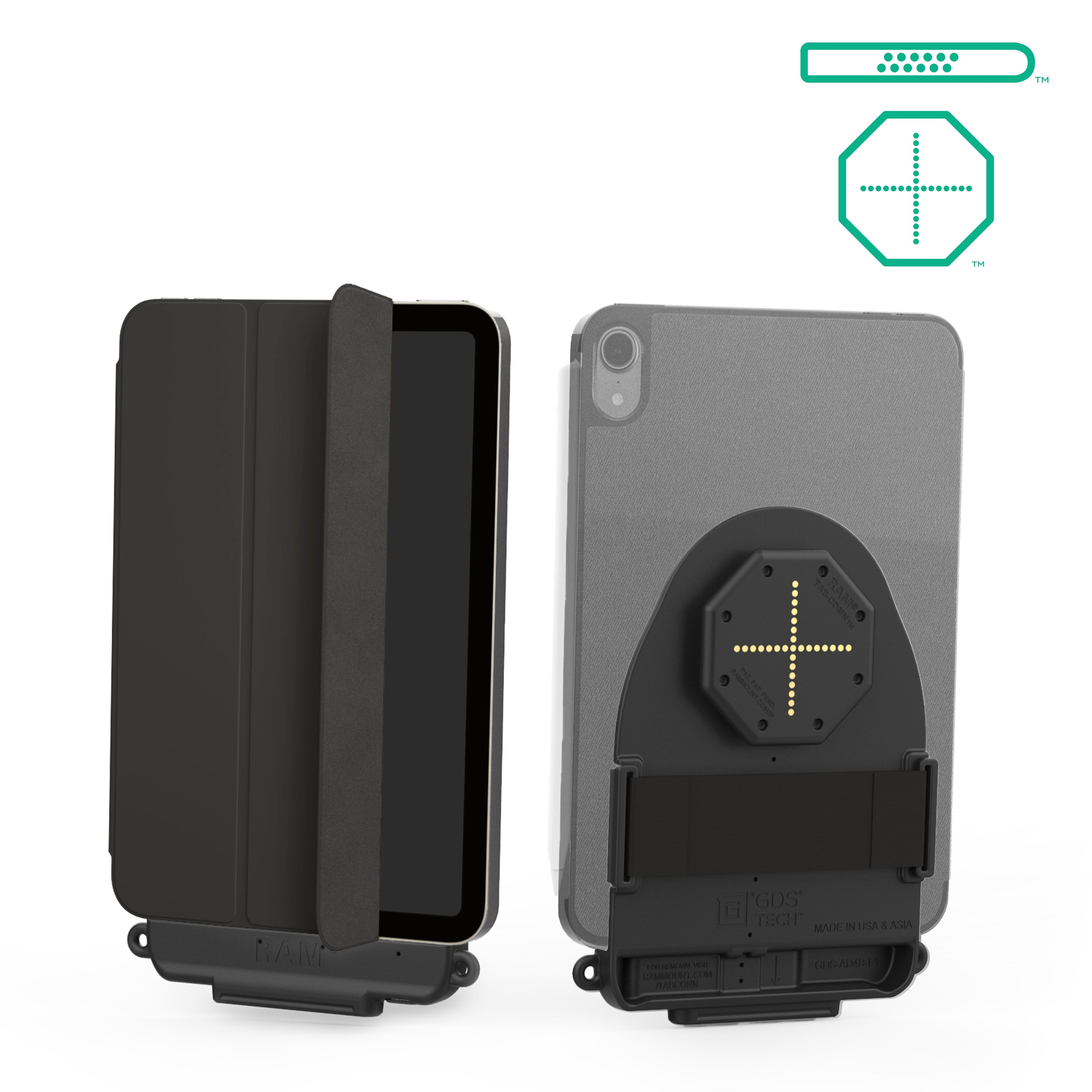 RAM-GDS-TABC-F1DB:RAM-GDS-TABC-F1DB_1:GDS® Tab-Conn™ for Folio Style Cases (D Shape & Rear Pogo Pads)