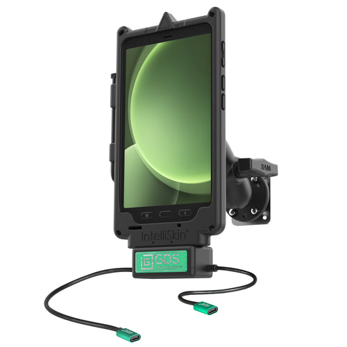RAM-GDS-U1-SAM90-KIT4:RAM-GDS-U1-SAM90-KIT4_1:GDS® Uni-Conn™ Klein VALOR PTT Vehicle Bundle for Samsung Tab Active5