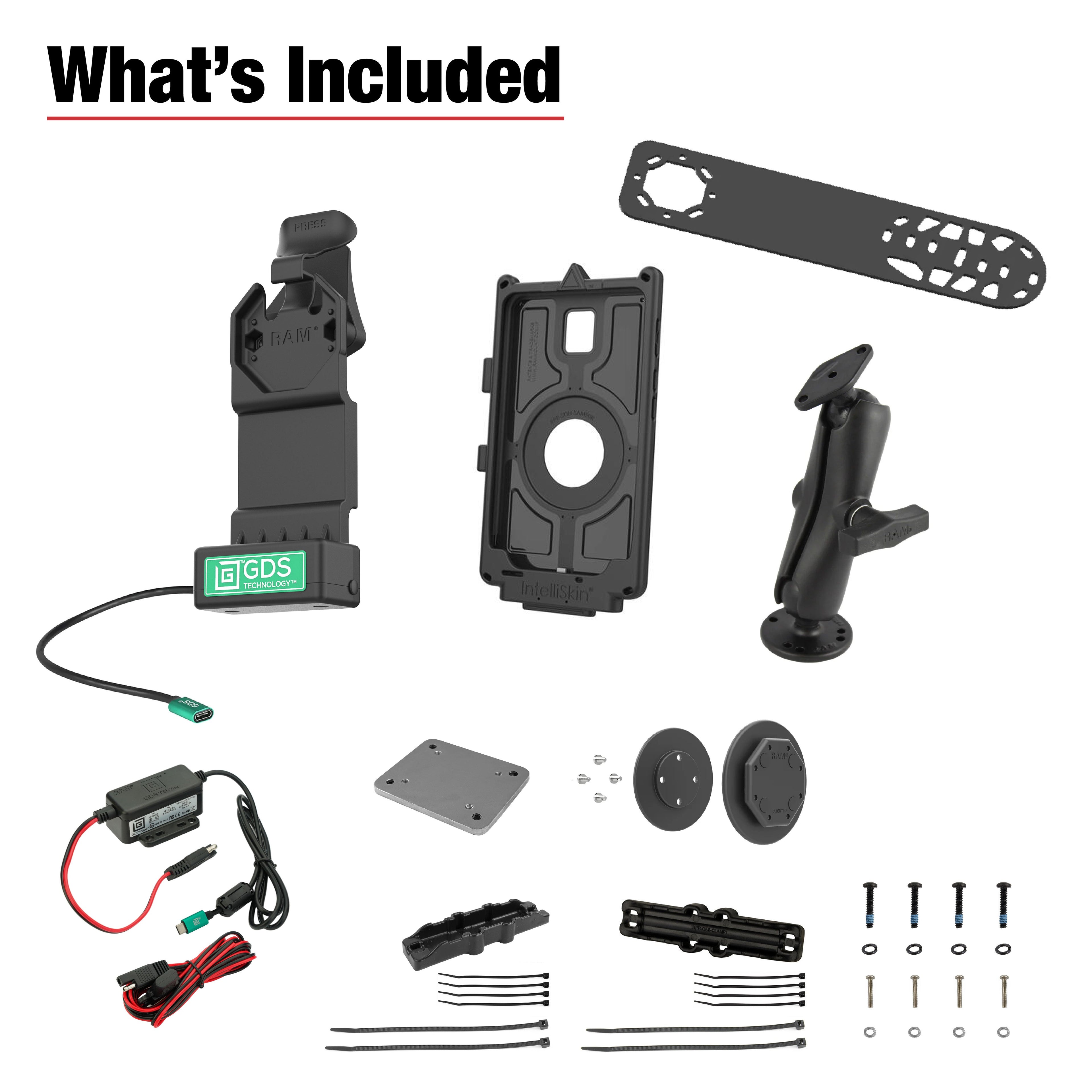 RAM-GDS-U1-SAM90-KIT7:RAM-GDS-U1-SAM90-KIT7_1:GDS® Uni-Conn™ Aina PTT Voice Responder Bundle for Samsung Tab Active5