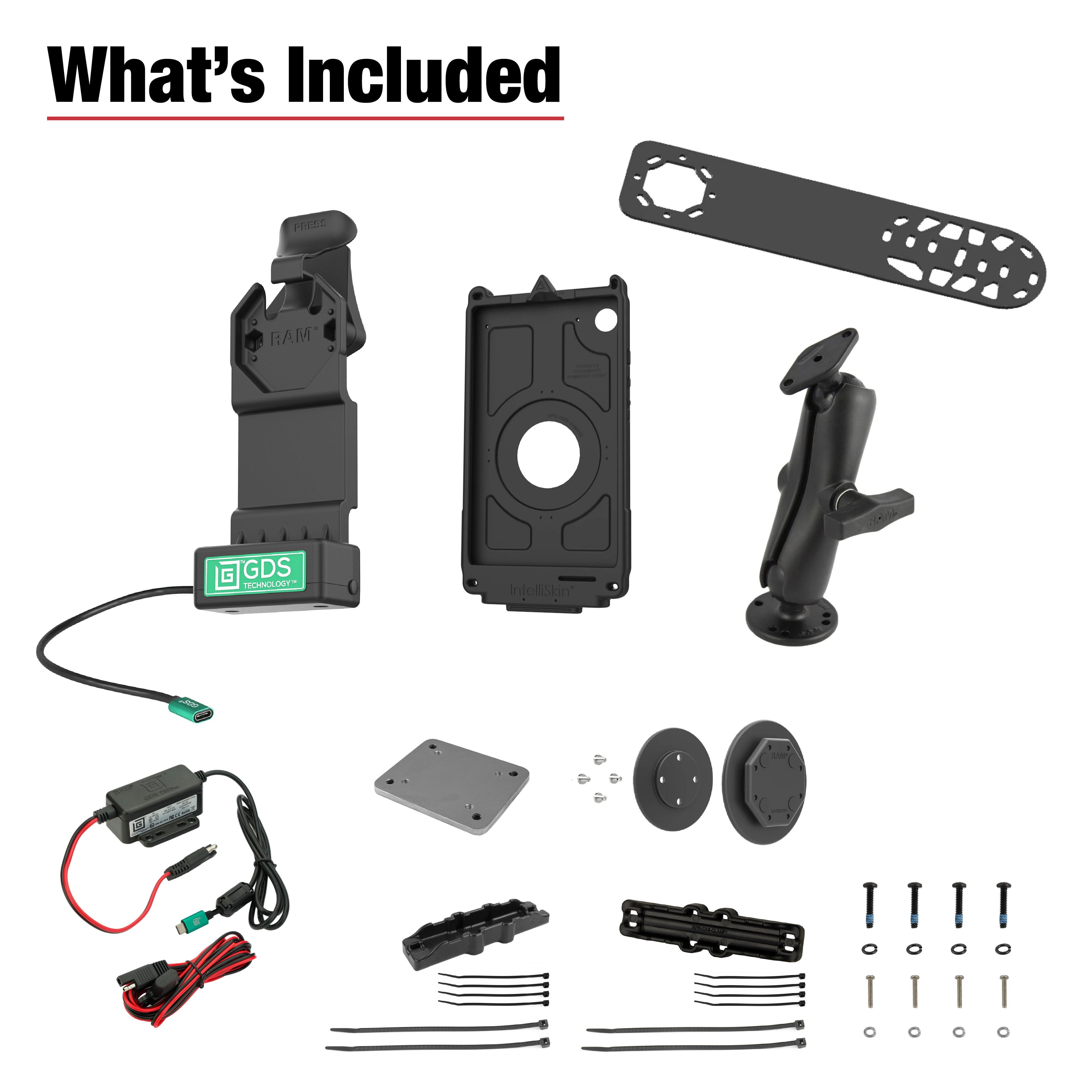 RAM-GDS-U1-SAM95-KIT5:RAM-GDS-U1-SAM95-KIT5_1:GDS® Uni-Conn™ Aina PTT Voice Responder Bundle for Samsung Tab A9