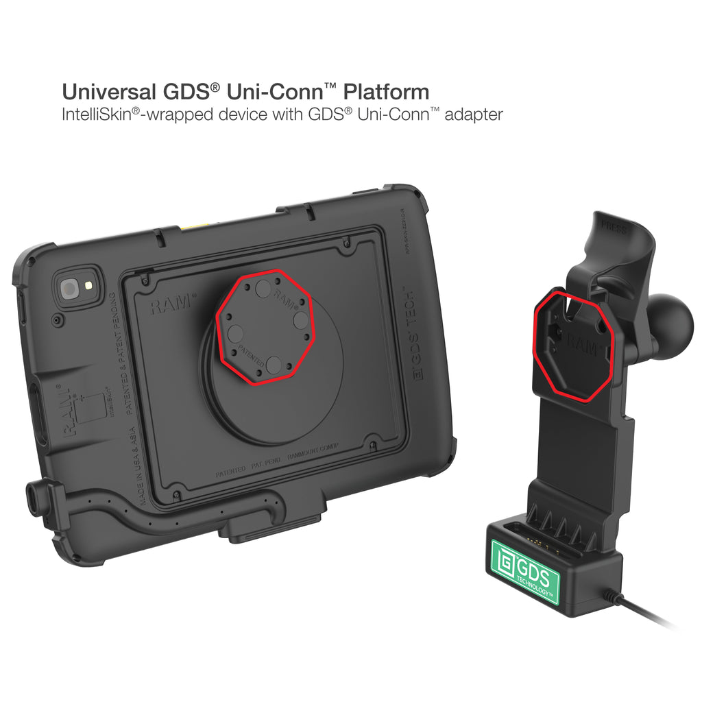 RAM-GDS-U1-ZE21U:RAM-GDS-U1-ZE21U_1:GDS® Uni-Conn™ Adapter for Zebra ET4x 10" Tablet