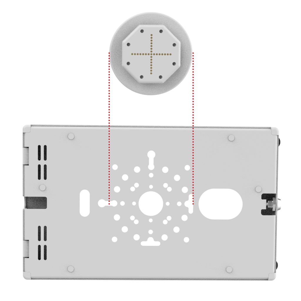 RAM-GDS-U3CU-GRY:RAM-GDS-U3CU-GRY_1:GDS® Uni-Conn™ Powered Adapter for with USB-C for Safe-Case™ - Gray