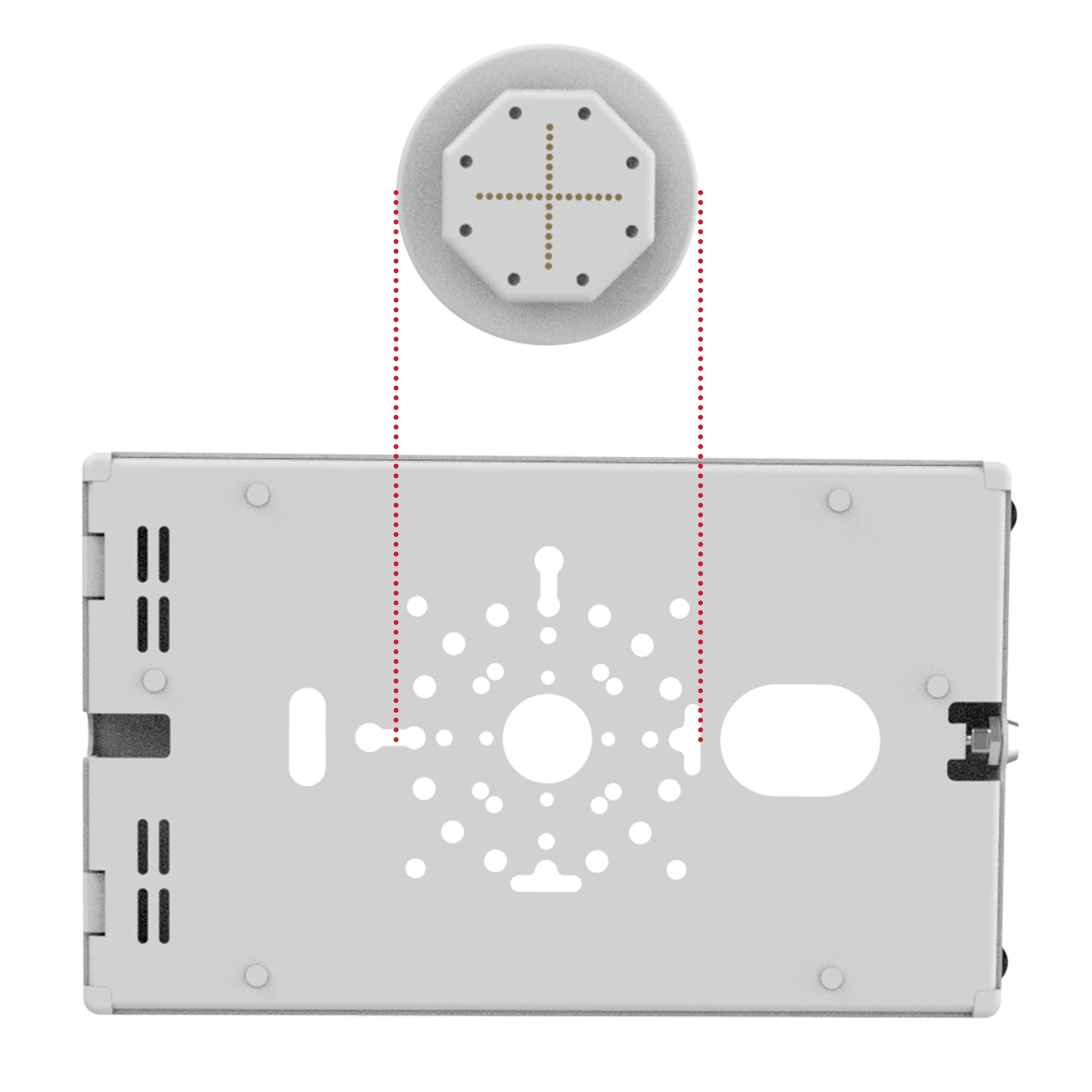 RAM-GDS-U3CU-GRY:RAM-GDS-U3CU-GRY_1:GDS® Uni-Conn™ Powered Adapter for with USB-C for Safe-Case™ - Gray