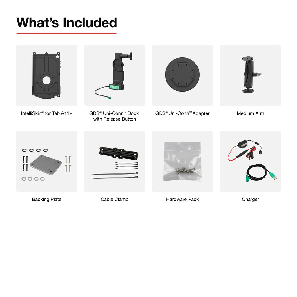 RAM-GDS-U4-SAM88-1-KIT1:RAM-GDS-U4-SAM88-1-KIT1_1:GDS® Uni-Conn™ Vehicle Bundle for Samsung Tab A11+