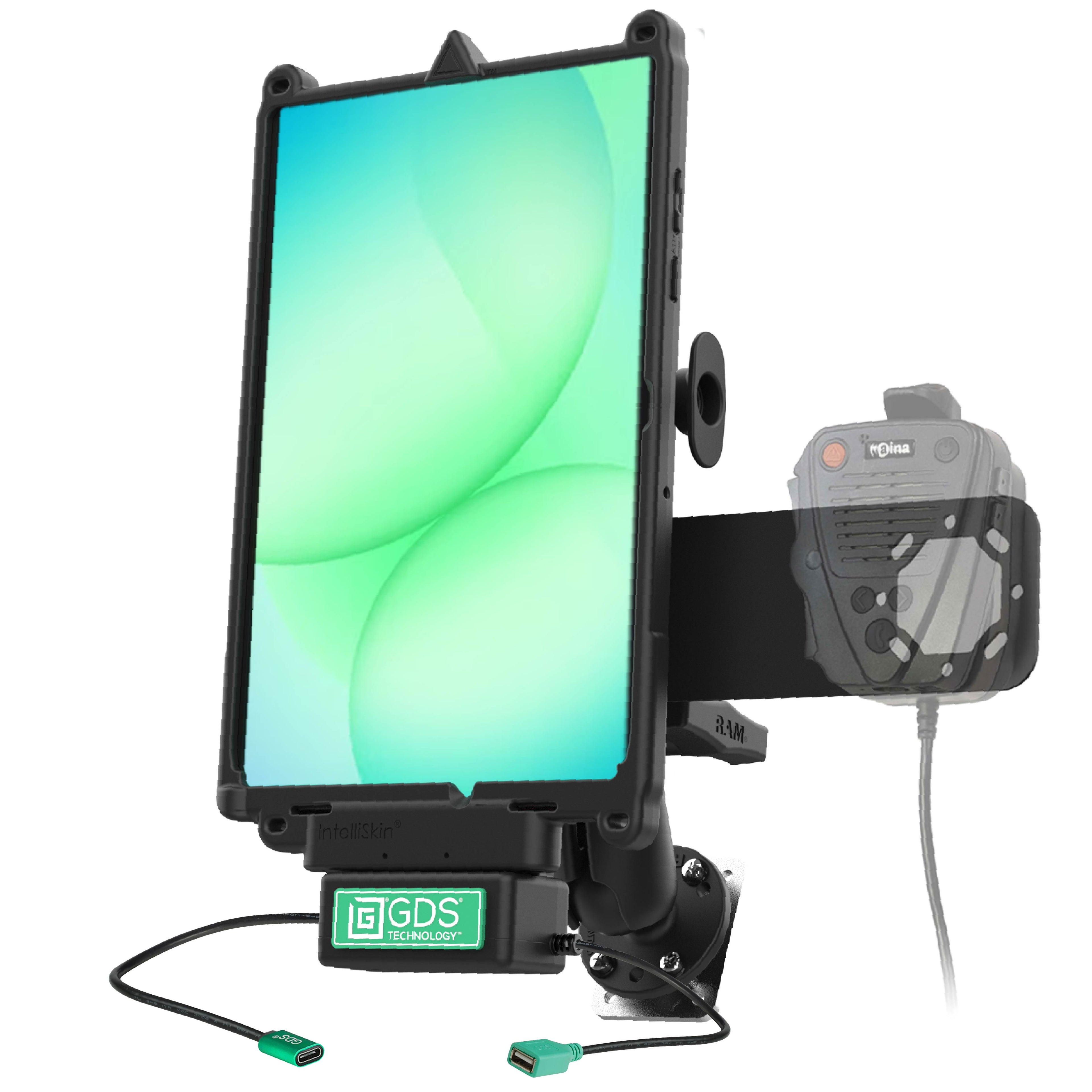 RAM-GDS-U4-SAM88-1-KIT3:RAM-GDS-U4-SAM88-1-KIT3_1:GDS® Uni-Conn™ Aina PTT Voice Responder Bundle for Samsung Tab A11+