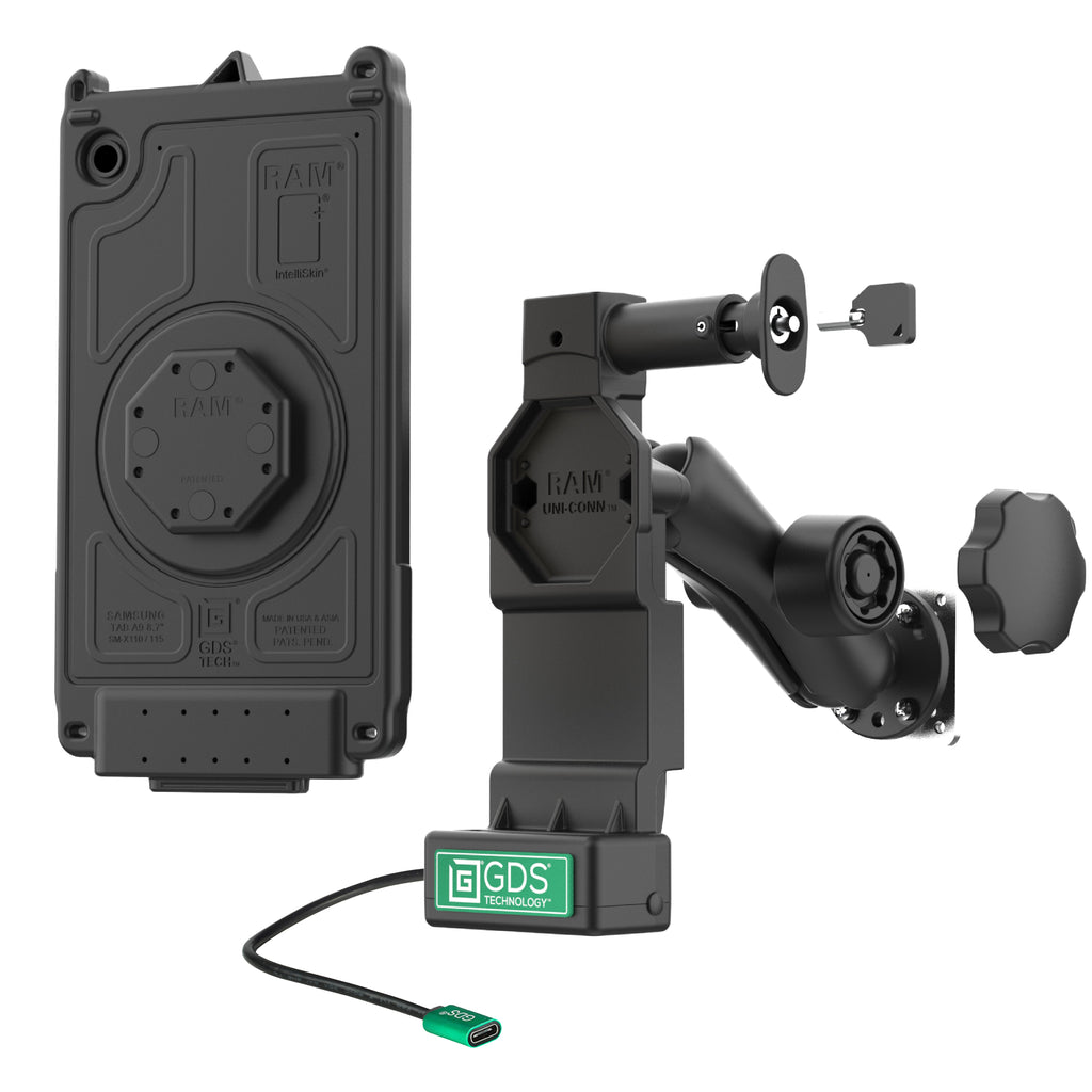 RAM-GDS-U4-SAM95-1-KIT2:RAM-GDS-U4-SAM95-1-KIT2_1:GDS® Uni-Conn™ Locking Vehicle Bundle for Samsung Tab A11
