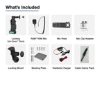 RAM-GDS-U4L-RSM-A04:RAM-GDS-U4L-RSM-A04_1:GDS® Uni-Conn™ Locking PTT Remote Speaker Mic Bundle for ESChat & Zello