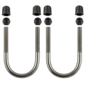 RAM-HAR-235:RAM-HAR-235_1:RAM® Stainless Steel U-Bolt Hardware Pack for Rails 1" to 1.25"