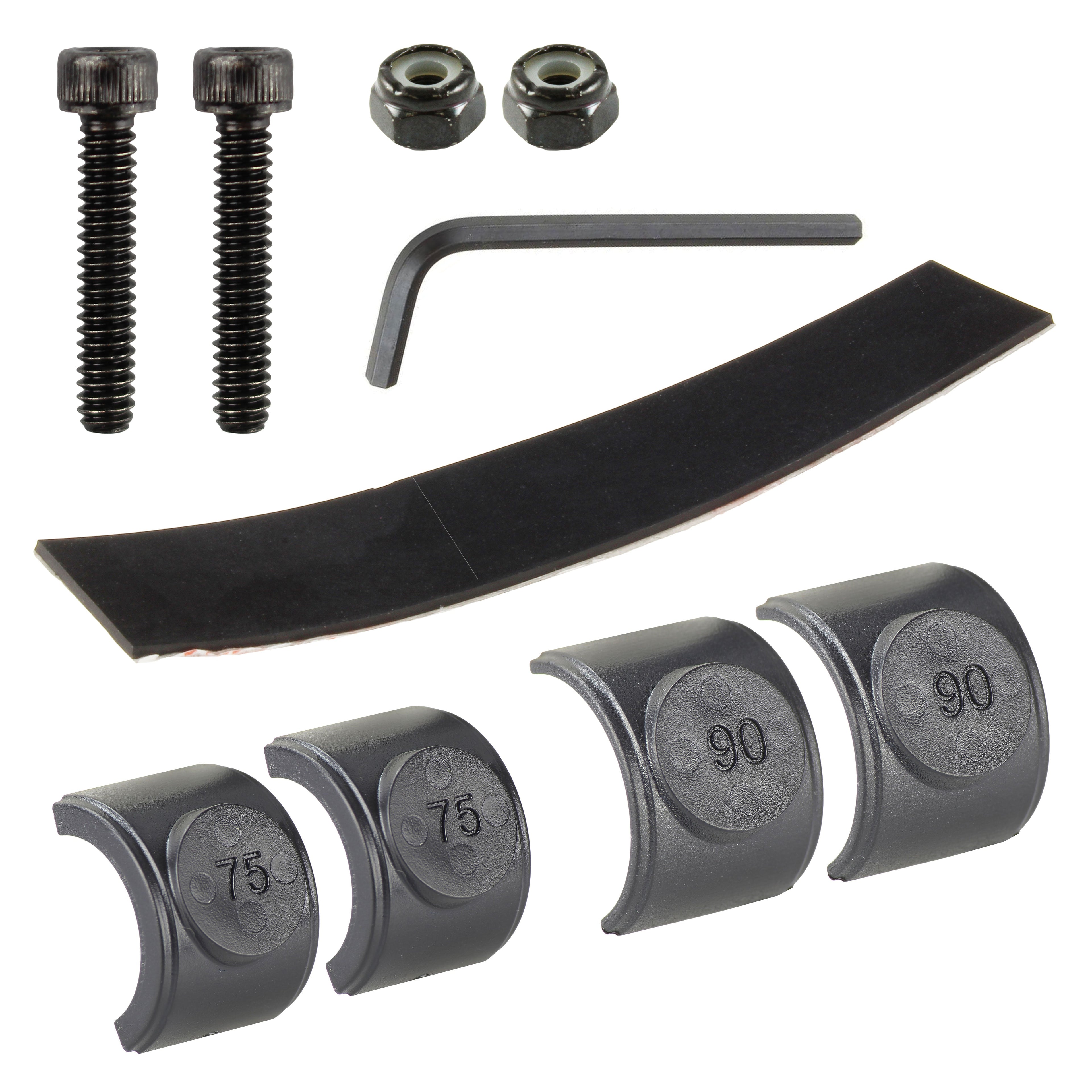 RAM-HAR-408-75-1U:RAM-HAR-408-75-1U_1:RAM® Hardware & Spacer Pack for Torque™ Medium Rail Base