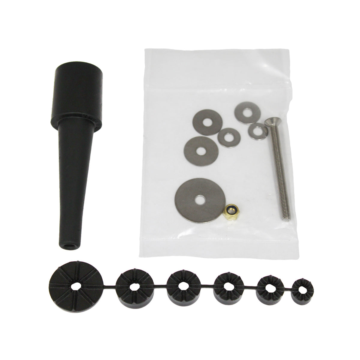 RAM-HAR-B-342U:RAM-HAR-B-342U_1:RAM® Fork Stem Mount Hardware Pack with Rubber Expansion Plug