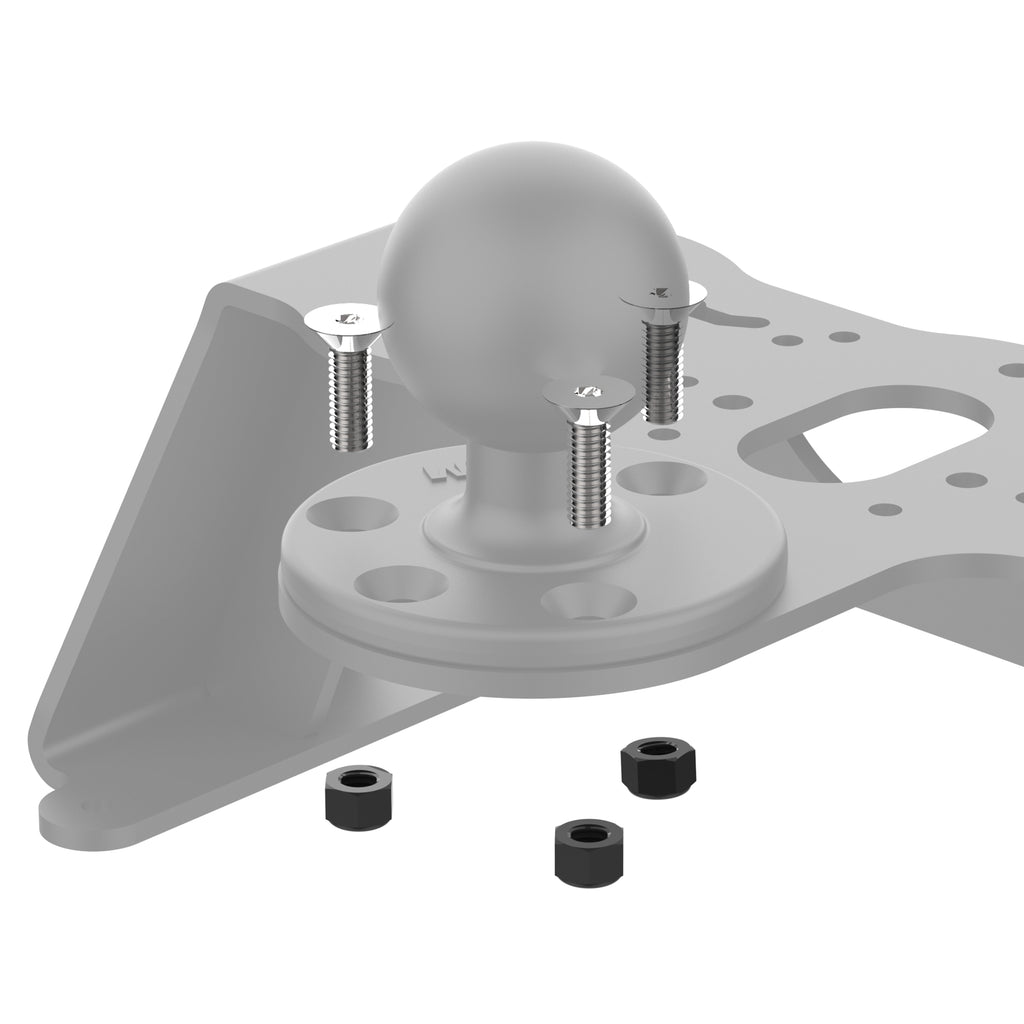 RAM-HAR-FF1-3118U:RAM-HAR-FF1-3118U_1:RAM® Hardware Pack for Fishfinder Deck Mount & D-Size Ball Bases