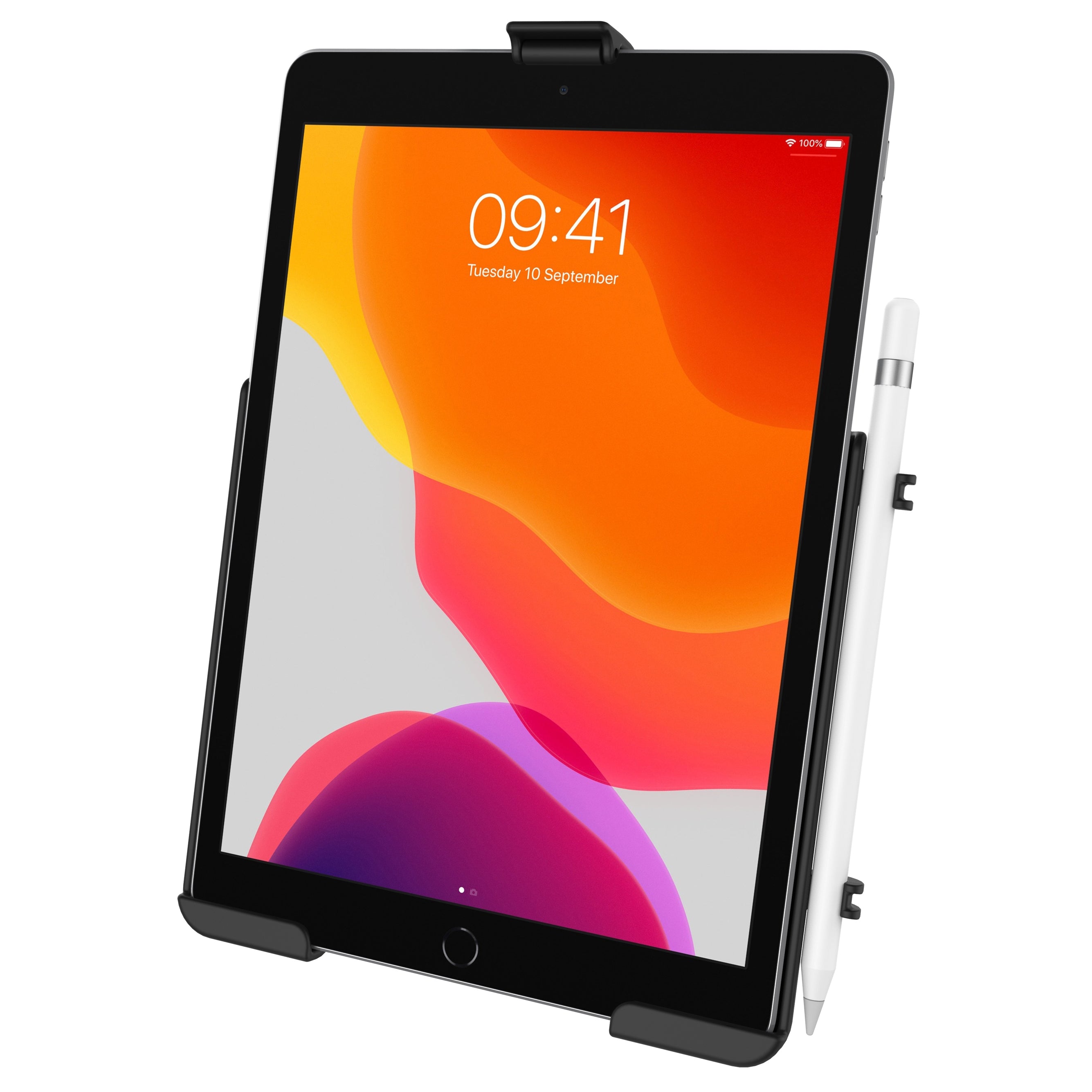 RAM-HOL-AP31U:RAM-HOL-AP31U_1:RAM® EZ-Roll'r™ Cradle for Apple iPad 7th, 8th & 9th Gen