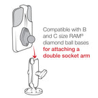 RAM-HOL-AP34U:RAM-HOL-AP34U_1:RAM® Form-Fit Cradle for Apple iPhone 12 mini & iPhone 13 mini