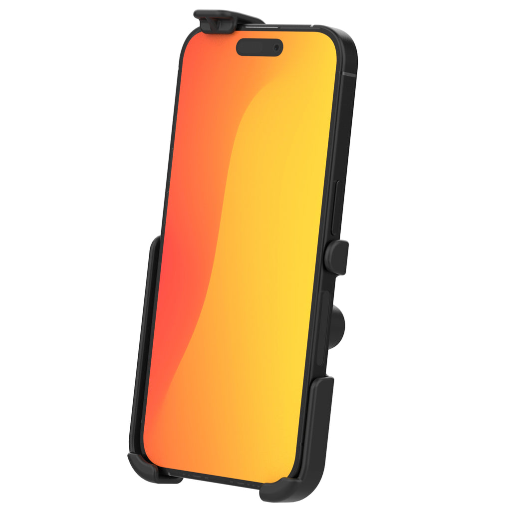 RAM-HOL-AP38U:RAM-HOL-AP38U_1:RAM® Form-Fit Holder for Apple iPhone 13, 13 Pro, 14, 14 Pro, 15 & 16
