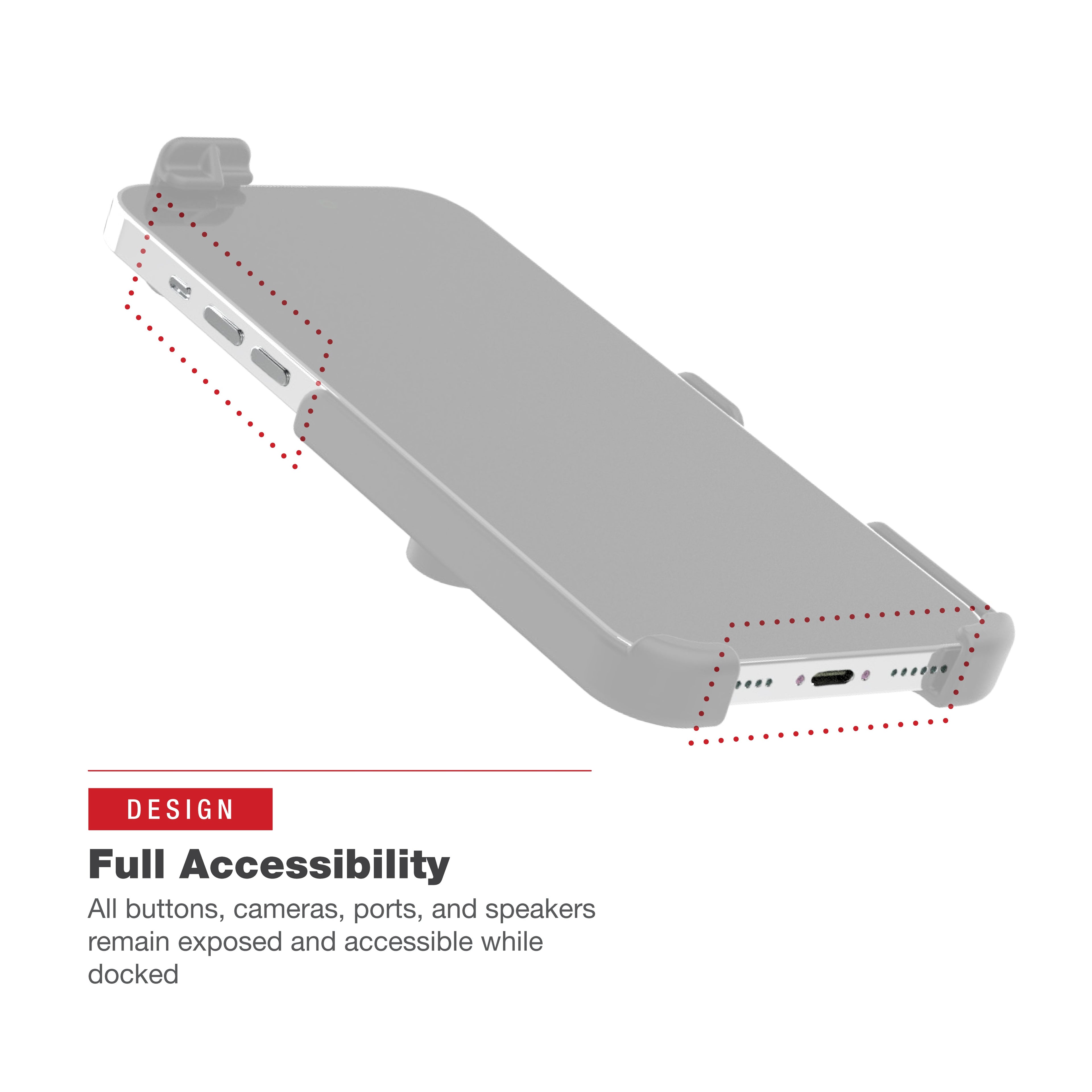 RAM-HOL-AP39BU:RAM-HOL-AP39BU_1:RAM® Holder for iPhone 14 Plus/Pro Max, 15 Plus & 16 Plus with Ball