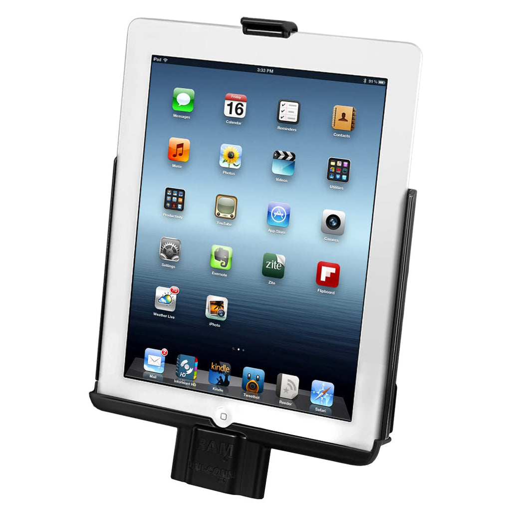 RAM-HOL-AP8DU:RAM-HOL-AP8DU_1:RAM® EZ-Roll'r™ Cradle for Apple iPad 1st Gen