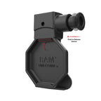 RAM-HOL-BC-U1U:RAM-HOL-BC-U1U_1:RAM® Belt Clip Holder with Release Buttion for GDS® Uni-Conn™ Button