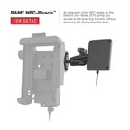 RAM-HOL-GE3NU:RAM-HOL-GE3NU_1:RAM® Form-Fit Holder for Getac ZX70 - NFC Extender Compatible