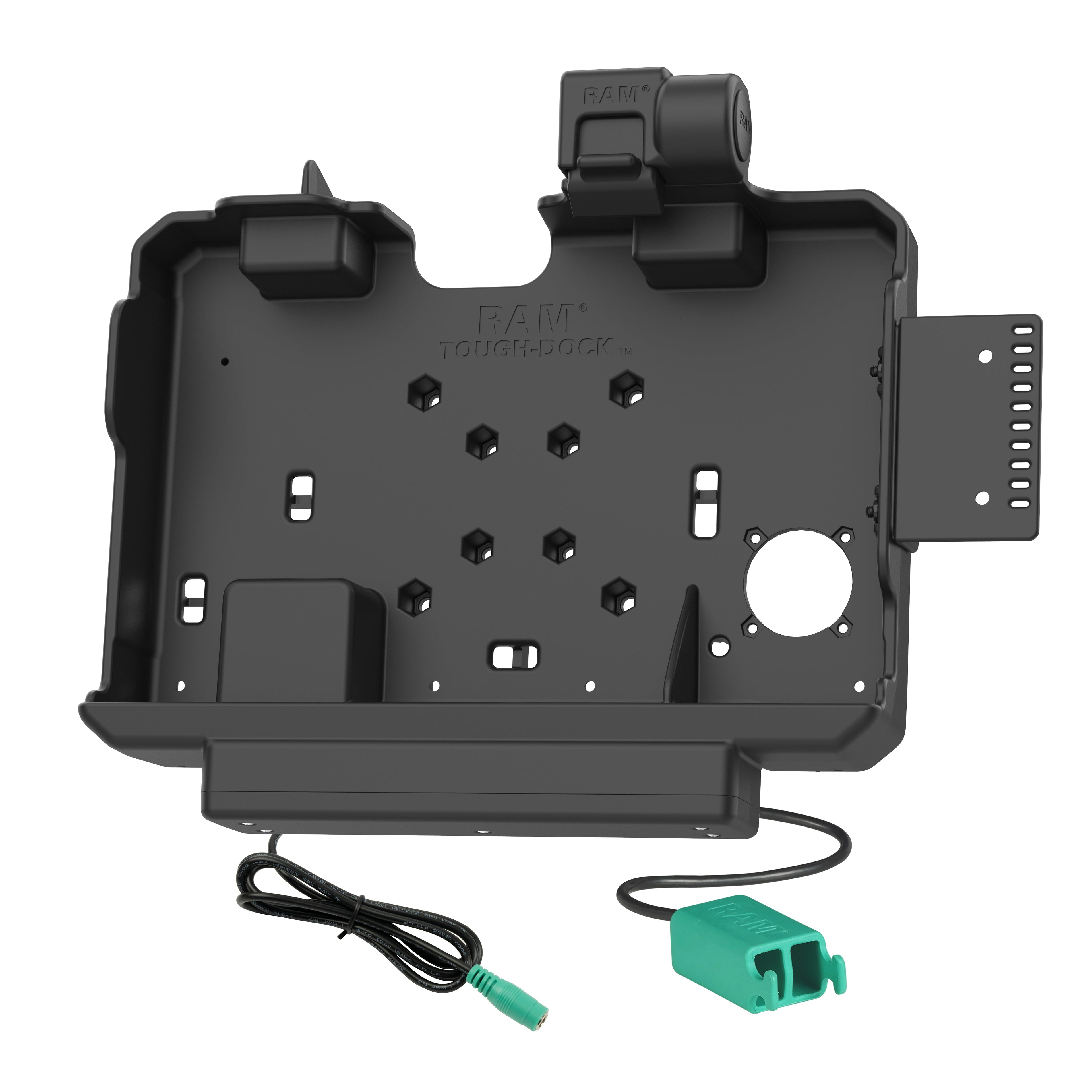 RAM-HOL-GE4PD2U:RAM-HOL-GE4PD2U_1:RAM® Power + Dual USB Data Dock for Getac ZX10